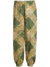 Etro Green Trousers For Boy With Paisley Pattern In Green