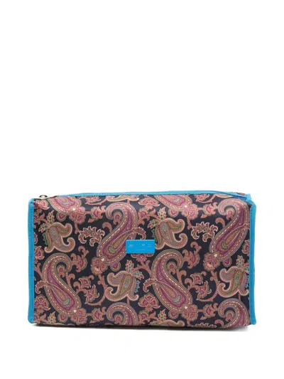 Etro Paisley-print Trapeze Wash Bag In Multi