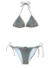 Etro Bikini Paisley Beachwear In Green