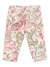 Etro Paisley-print Trousers In Pink