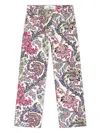 Etro Pantalone Con Stampa Paisley In White