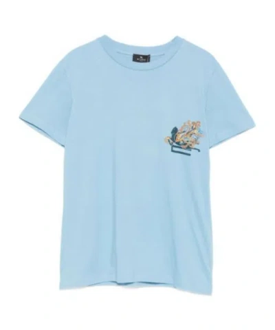 ETRO ETRO PAISLEY PRINTED CREWNECK T-SHIRT