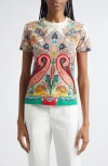 Etro Paisley Print T-shirt In Multi