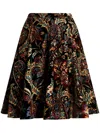Etro Paisley-print Velvet Shirt In Black
