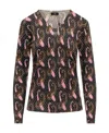 Etro Paisley-print Virgin Wool Top In Black