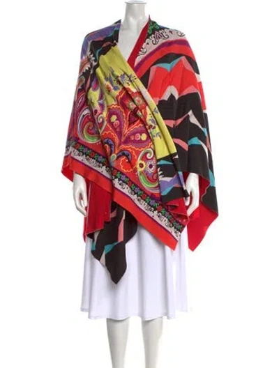 Pre-owned Etro Paisley Print V-neck Sweater In Black