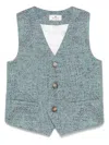 Etro Paisley-print Waistcoat In Blue