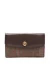 Etro Paisley-print Wallet In Brown