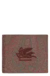 Etro Paisley Print Wallet In Multicolor