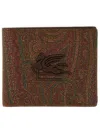 Etro Paisley Print Wallet In Multicolour