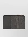 Etro Black Cotton Polyester Wallets