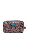 Etro Paisley-print Wash Bag In Brown
