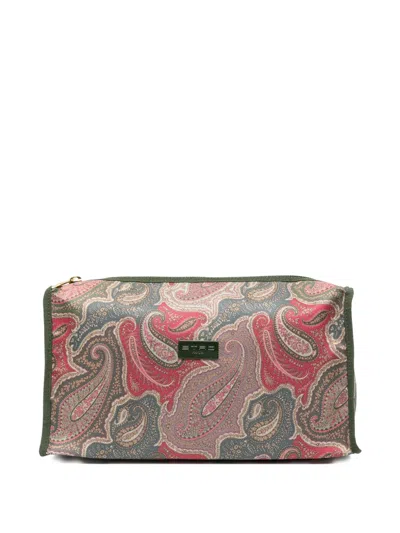 Etro Paisley-print Wash Bag In Multi