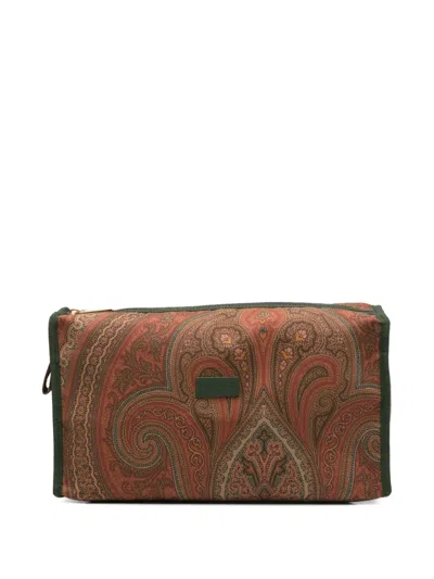 Etro Paisley-print Wash Bag In Multi