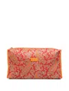 Etro Paisley-print Wash Bag In Red