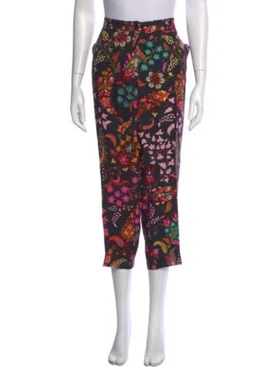 Pre-owned Etro Paisley Print Wide Leg Pants In Multi