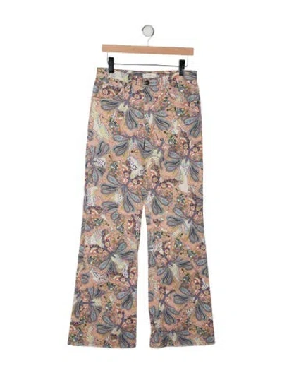 Pre-owned Etro Paisley Print Wide Leg Pants In Neutral