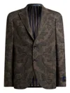 Etro Paisley Print Wool Blazer In Black