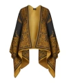Etro Draped Trim Lightweight Ornate Capes Poncho In Brown