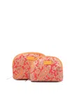 Etro Paisley-print Zip-up Wash Bag In Red