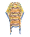 Etro Paisley Printed Beach Dress In Yellow