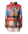 Etro Paisley Printed Belted Jacket In Multi