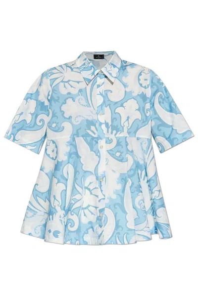 Etro Short Sleeve Shirt In Multi