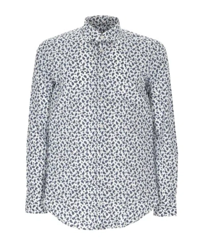 Etro Paisley-printed Buttoned Shirt In Gray