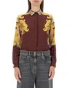 Etro Women's Printed Shirt In Burgundy