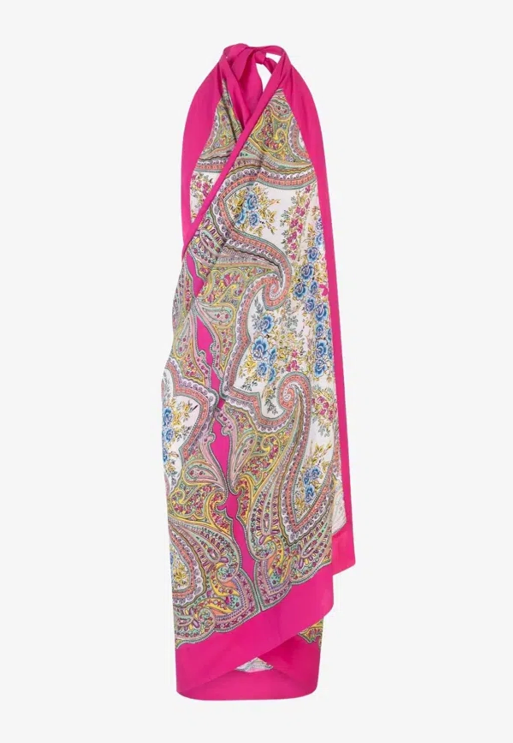 Etro Paisley-printed Halter Neck Dress In Multicolor | ModeSens