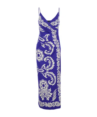 Etro Paisley-print Long Dress In Multi