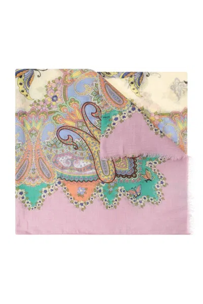 Etro Paisley Printed Scarf In Multi