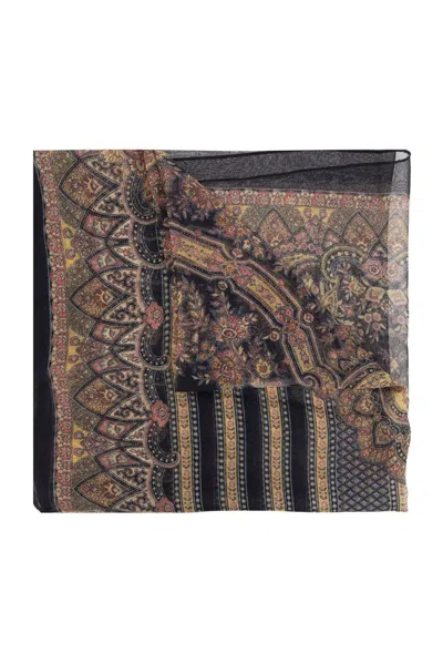 Etro Paisley Printed Scarf In Multi