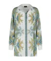 Etro Paisley Print Silk Shirt With Buttoned Cuffs In Multicolor