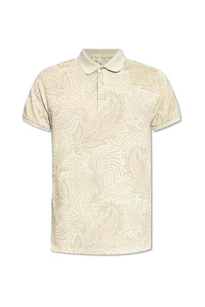 Etro Paisley Flowers Polo Shirt In Multicolor