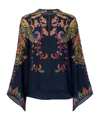 Etro Paisley Printed Silk Blouse In Animal Print