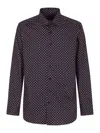 Etro Paisley-printed Stretch Shirt In Blu