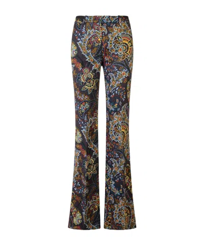 ETRO ETRO PAISLEY-PRINTED STRETCH TROUSERS