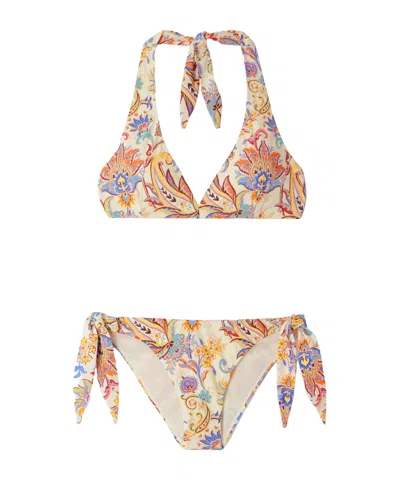 Etro Paisley Printed Two-piece Swimsuit In Multi
