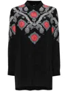 Etro Paisley-print Silk Shirt In Blue
