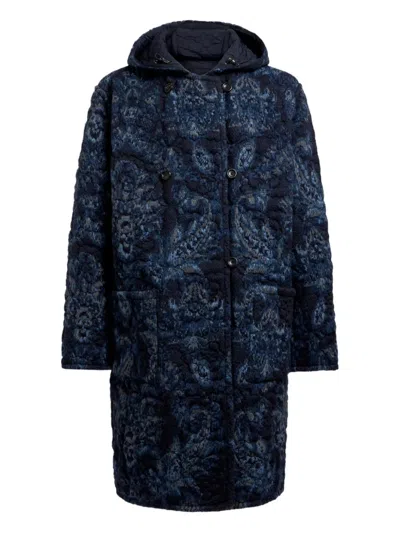 Etro Paisley Quilted Hooded Coat In Multi