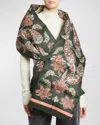 ETRO PAISLEY QUILTED WOOL-BLEND SCARF