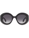 Etro Paisley Round-frame Sunglasses In Black
