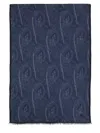 Etro Fringed Paisley Scarves Collection In Blue