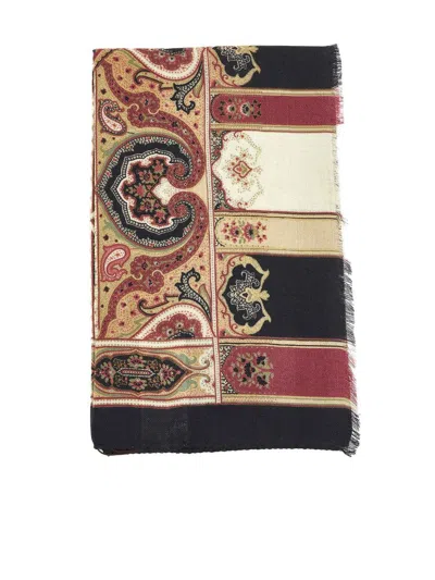 Etro Paisley Scarf In Multicolor