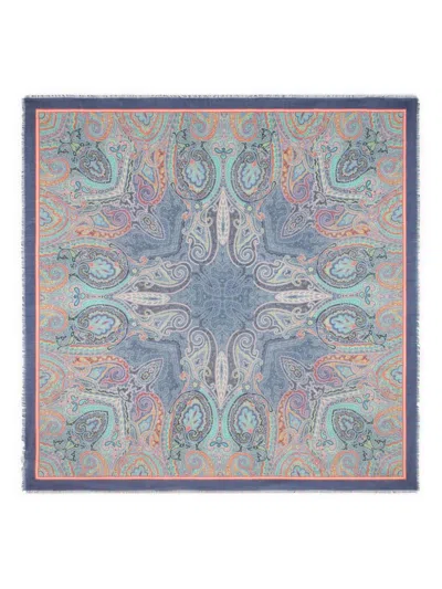 Etro Paisley Scarf In Brown