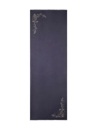 Etro Paisley Scarf In Blue