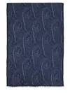Etro Fringed Paisley Scarves Collection In Blue