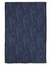 Etro Fringed Paisley Scarves Collection In Blue