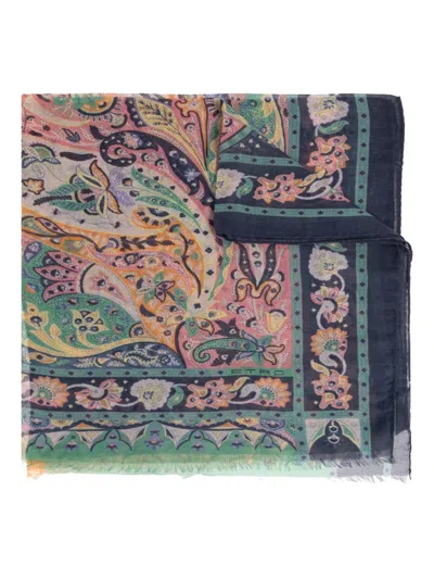 Etro Paisley Patterned Scarf In Multi